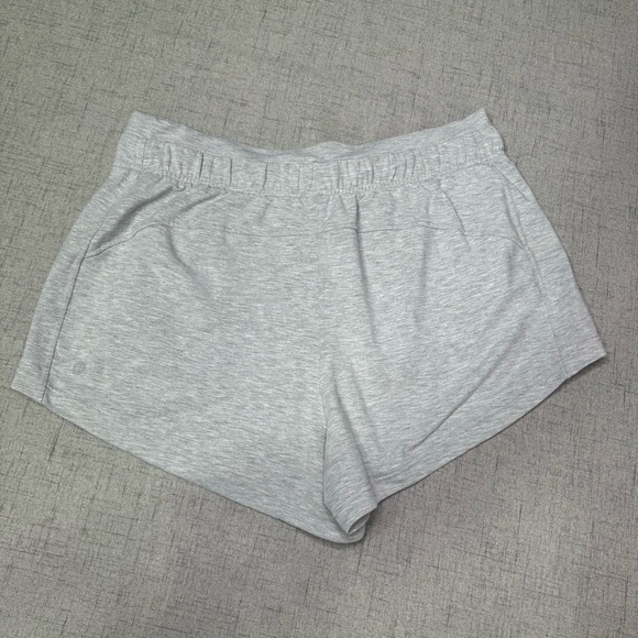 Lululemon Inner Glow High Rise Shorts Gray French Terry Modal 12 - Picture 5 of 7